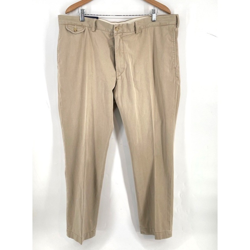 NEW Polo Ralph Lauren Straight Fit Chino Pants Men Size 40x32 Beige FLAWS